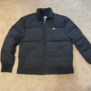 Dickies Men's Black Puffer Jacket used size small